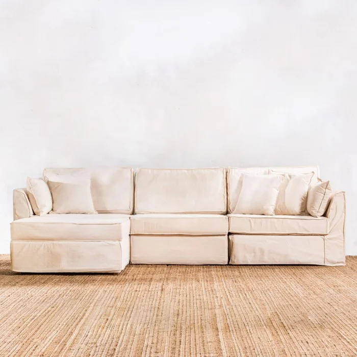 Sillón Modulado Delfina Crudo en Beige - Sillones y sofás, Uruguay | Aihaus