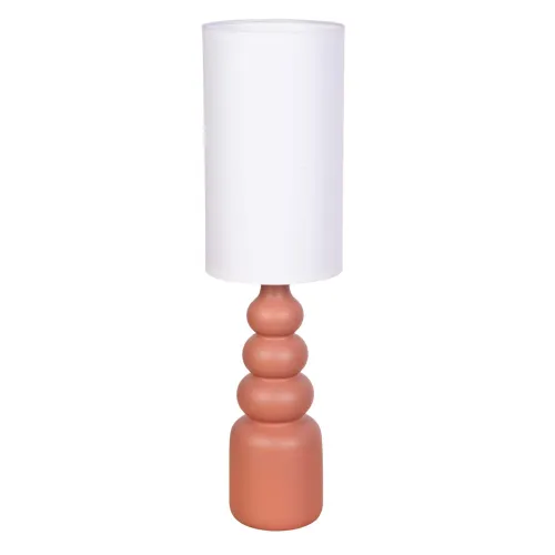Lampara De Mesa Ceramica Naranja Lt95180 en TERRACOT - Lámparas de mesa, Uruguay | Divino