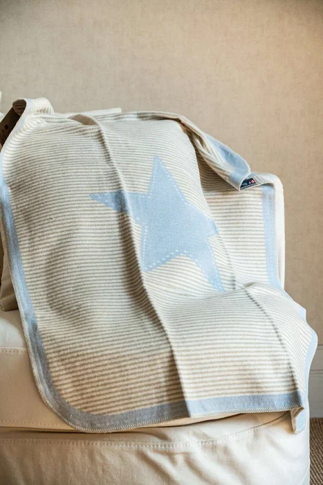 MANTA AUSTRIACA KIDS - ESTRELLA CELESTE en Celeste - Textiles, Uruguay | La Iberica, vista 2