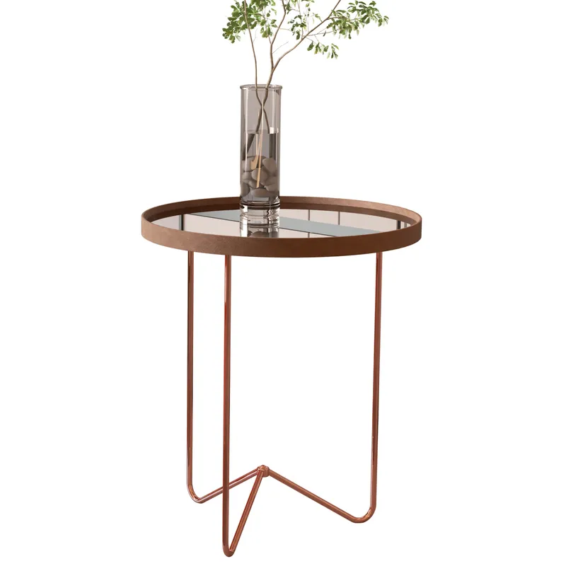 Mesa Lateral Alamanda en Cobre - Mesas de arrimo, Uruguay | Deluxe Home
