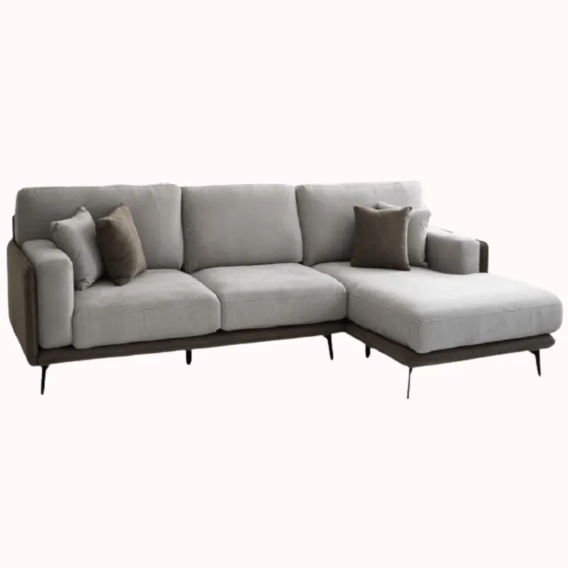 SOFÁ CON CHAISE ZAMBIA en Gris - Sillones y sofás, Uruguay | Forum Design