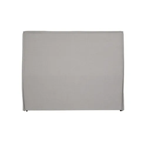 Respaldo Volado 2 Plazas - Tela Tipo Lino Gris - Respaldos de cama, Uruguay | Berna home