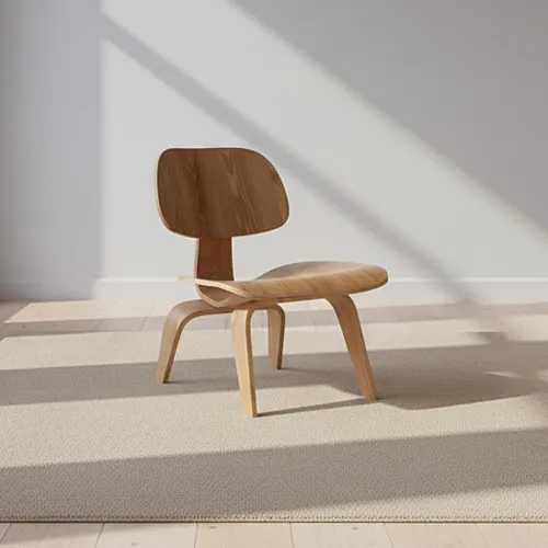 Butaca Lcw Madera Natural-beige Estilo Eames Fresno en Madera natural - Sillones y sofás, Uruguay | Divino