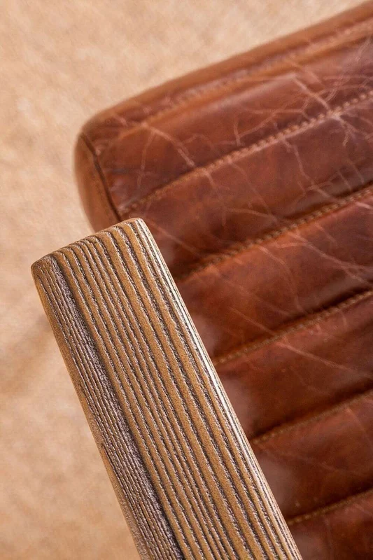 BUTACA JAGGER - CUERO ITALIANO en Marrón - Butacas, banquetas y puffs, Uruguay | La Iberica, vista 18
