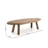 Mesa de living ovalada Linea Rimini en Madera natural - Mesas de living, Uruguay | La Cueva Muebles, vista 10 de 20