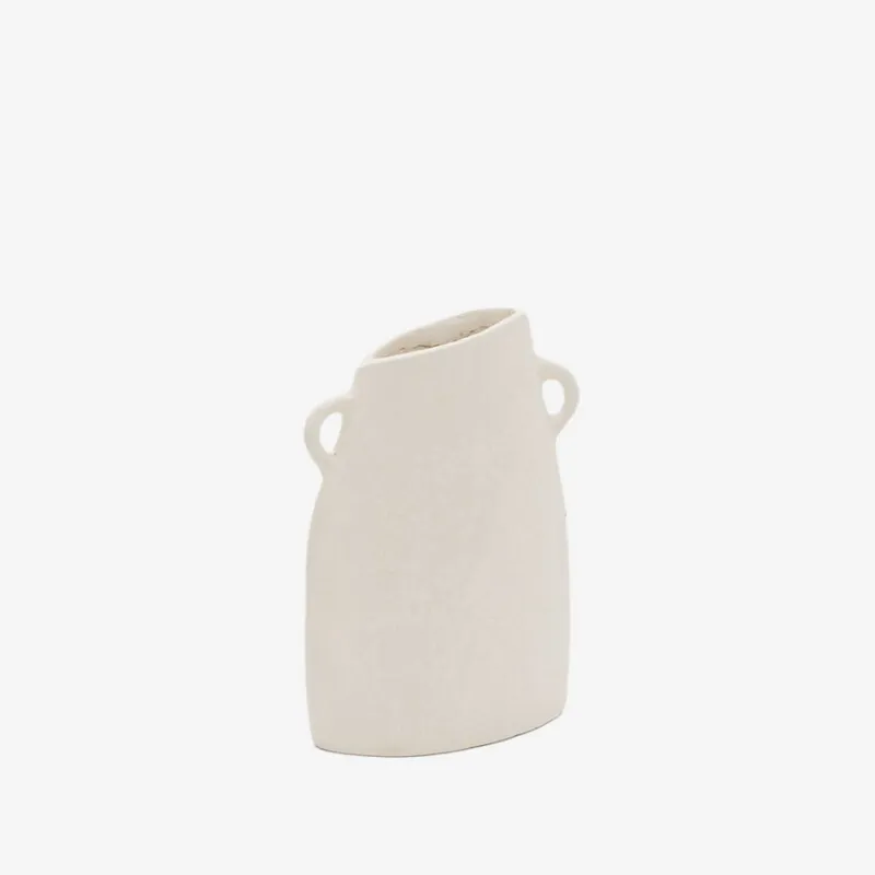 Jarrón Neti de papel maché blanco 27 cm en Blanco - Jarrones, Uruguay | Kavehome