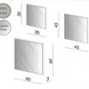 Kit de espejos Cuadrados 60cm, 45cm y 30cm Bordes Blancos - Espejos, Uruguay | Balton, vista 5 de 6