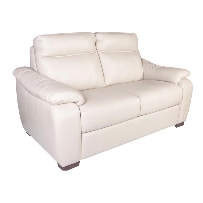 Sofa 2 Cuerpos Cuero-100-natural Natural-beige Laurent Marfil en Blanco - Sillones y sofás, Uruguay | Divino, vista 3