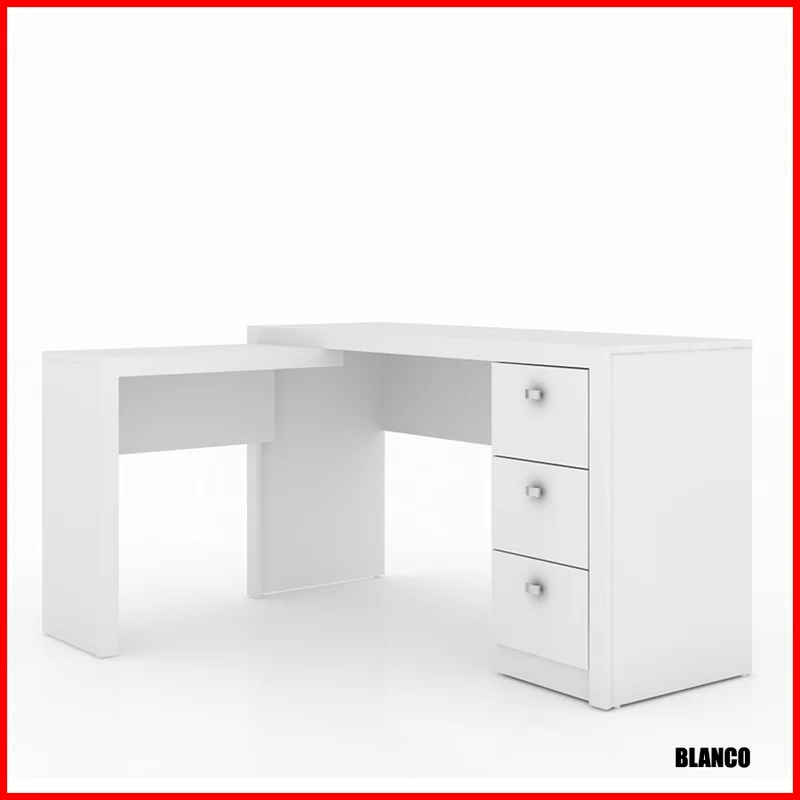 Escritorio esquinero 3 cajones – ME 4101 - Escritorios y sillas de escritorio, Uruguay | Punto Unión, vista 3
