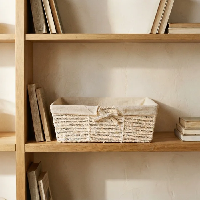 Cesto organizador Bali Blanco - L en Blanco - Canastos, Uruguay | Buho Store