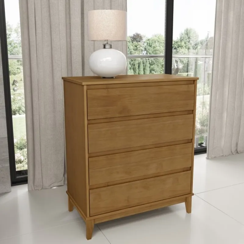 Cómoda Prata Natural en Madera natural - Mesas de luz, Uruguay | Aihaus