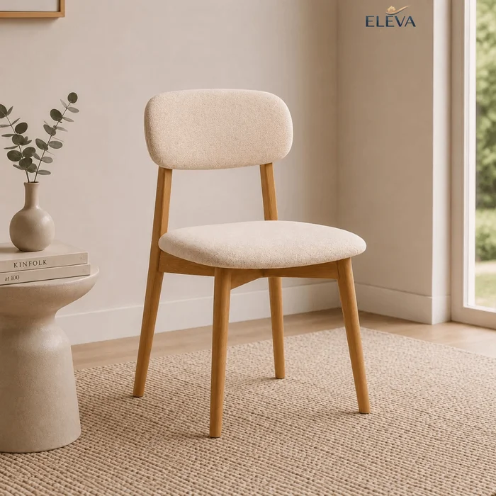Silla de comedor de madera Moderna - Rubi en Beige - Sillas, Uruguay | Nario Hogar