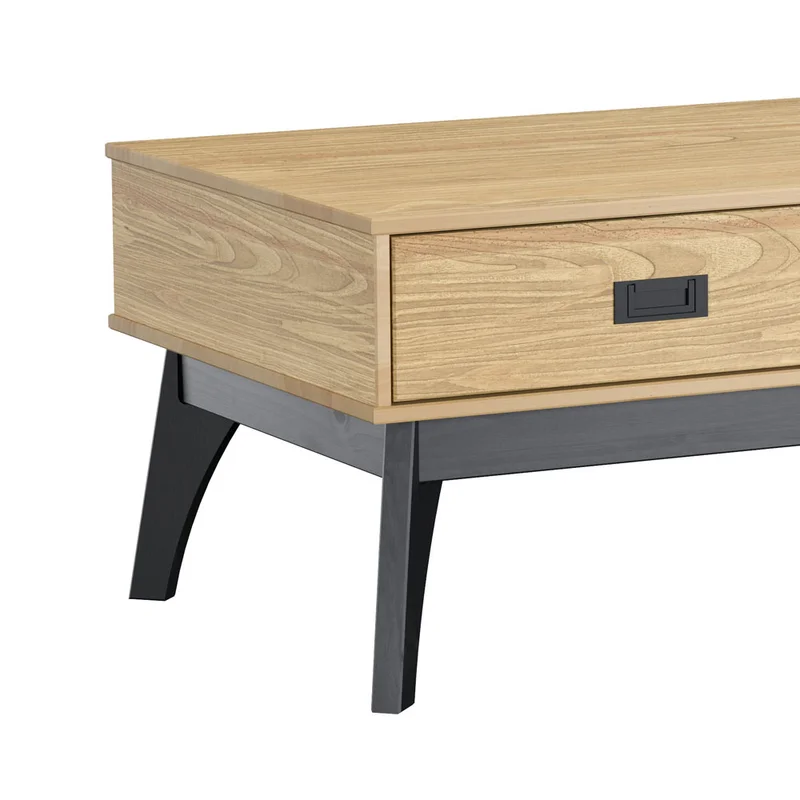 Mesa De Centro Living 2 Cajones 100% Madera Maciza en Madera natural - Muebles, Uruguay | Soy Hogar, vista 3
