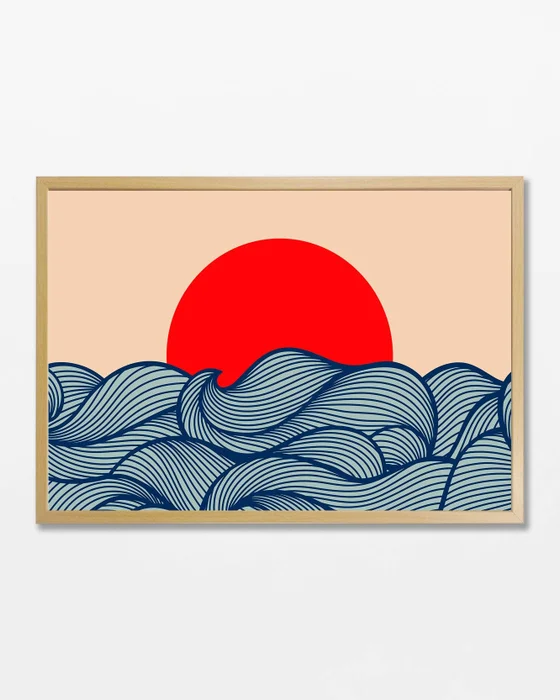 Japanese Sunset en Multicolor - Láminas, Uruguay | La Cuadrería