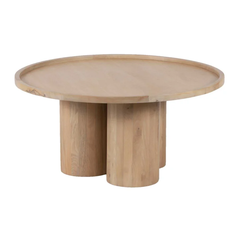 Mesa Ratona Mdf-y-madera Natural-beige Cylinder Natural en Madera natural - Mesas de living, Uruguay | Divino, vista 8