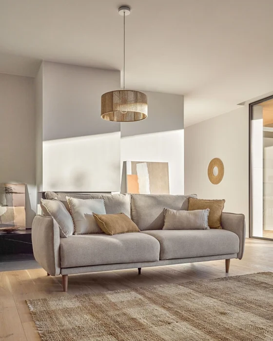 Sofá Carlota 3 - beige 213 cm en Beige - Sillones y sofás, Uruguay | Kavehome, vista 3
