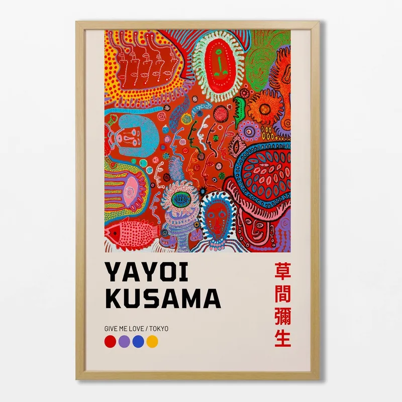 Yayoi Kusama - Give me love en Multicolor - Láminas, Uruguay | La Cuadrería
