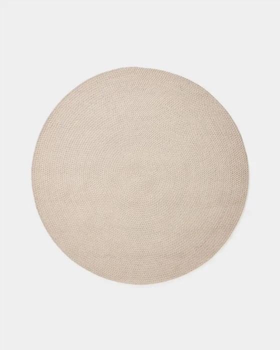 Alfombra Despas de fibras sintéticas crudo Ø150 cm. en Beige - Muebles para el exterior, Uruguay | Kavehome