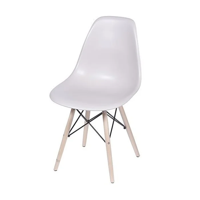 SILLA EAMES COMEDOR CON BASE EN MADERA BEIGE - Sillas, Uruguay | Decohogar