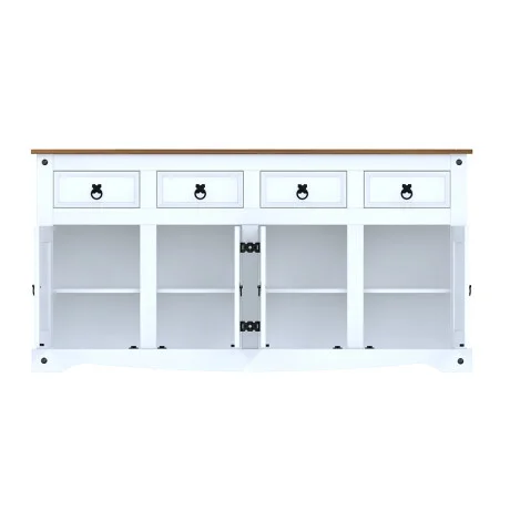 Aparador 4P 4C Línea Naturale - Blanco/Roble en Multicolor - Aparadores y recibidores, Uruguay | La Cueva Muebles, vista 6