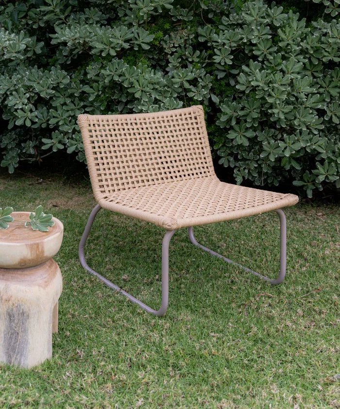 Butaca en cuerda náutica y aluminio en Beige - Butacas, banquetas y puffs, Uruguay | Entrecasa, vista 2