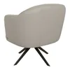 Butaca Giratoria 1 Cuerpo Cuero-100-natural Gris 1004 Grey en Gris - Sillones y sofás, Uruguay | Divino, vista 2 de 6