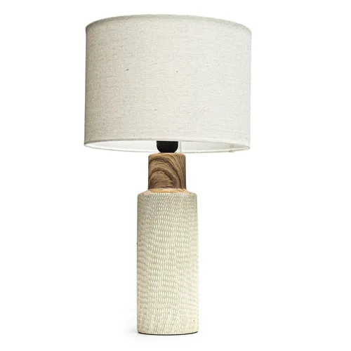Lámpara porcelana simíl madera - blanco - Decoración, Uruguay | Concetto Casa
