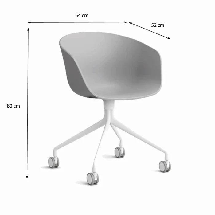 Silla de escritorio Amalia en Gris - Sillas, Uruguay | Walnut, vista 3
