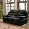 Sillon 3 Cuerpos Sofa Reclinable En Pu Living Beverly en Negro - Sillones y sofás, Uruguay | Soy Hogar, vista 4 de 4