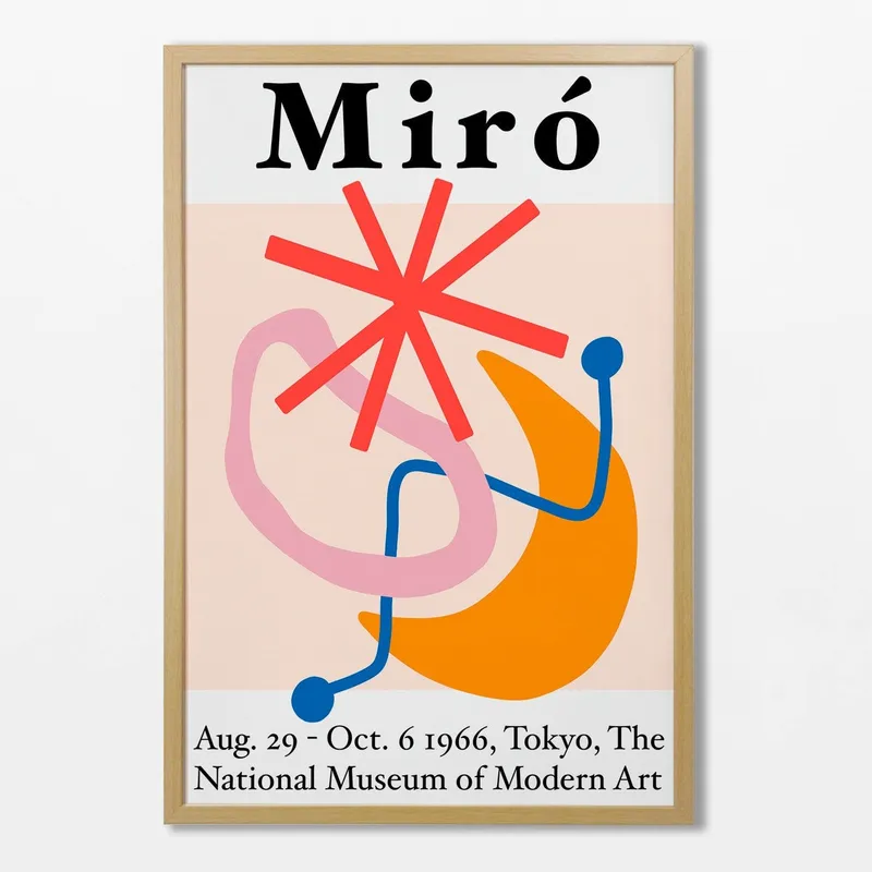 Miro - Exhibition Poster NMMA en Multicolor - Láminas, Uruguay | La Cuadrería