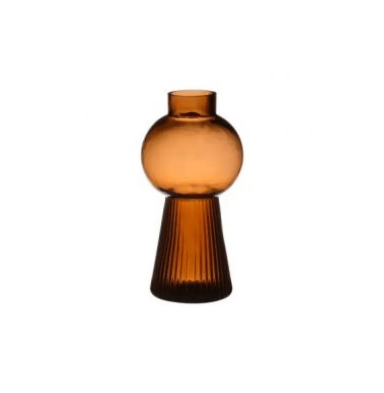 FLORERO LAURIEN AMBER D11XH21 - Jarrones, Uruguay | Masinfinito Casa
