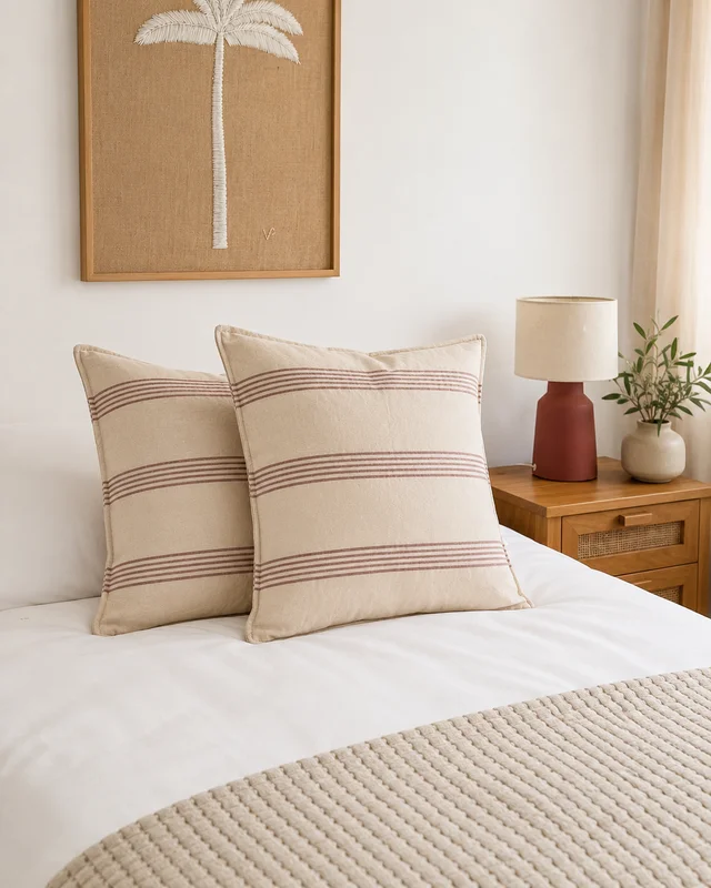Almohadon Tierra Multi Raya - Textiles, Uruguay | Decilo con Alma, vista 4