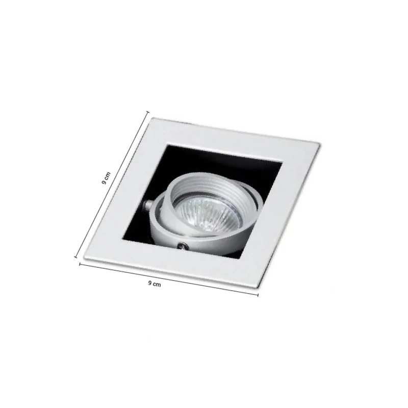 Luminaria Downlight Cuadrado Blanco en Blanco - Lámparas colgantes, Uruguay | Serlux, vista 5
