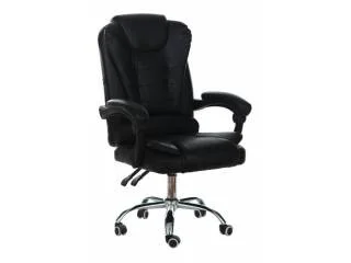 Sillon Ejecutivo Base cromada en Negro - Sillas de escritorio, Uruguay | Quesal, vista 3
