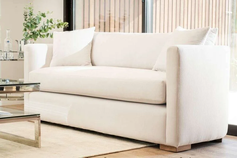 SILLON GINEBRA CURVO - LINO ANTIMANCHAS en Blanco - Sillones y sofás, Uruguay | La Iberica, vista 9