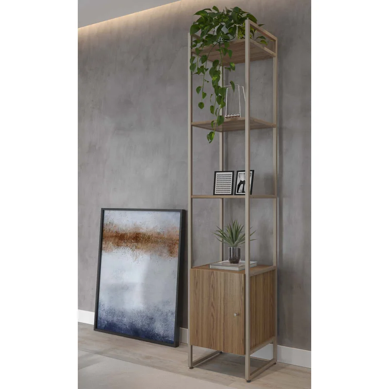 Estantería Mdf-y-metal Voss en Beige - Bibliotecas, Uruguay | Divino, vista 6