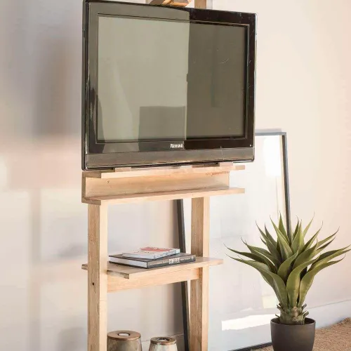 CABALLETE PARA TV - ALAMO NATURAL - Muebles para TV, Uruguay | La Iberica