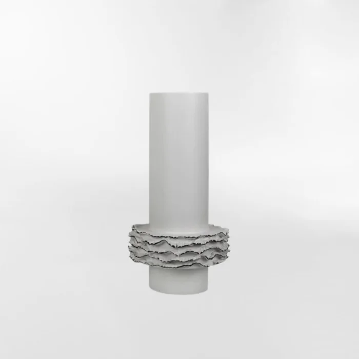 FLORERO ONDAS III Blanco en Negro SKU - Decoración, Uruguay | Viasono, vista 2