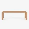 Mesa Deyanira de chapa de roble y patas de madera maciza de roble 220 x 110 cm en Madera natural - Mesas de comedor, Uruguay | Kavehome, vista 7 de 8