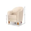 Butaca 100% Cuero - Bull - Arena en Beige - Sillones y sofás, Uruguay | Ecowood, vista 3 de 3