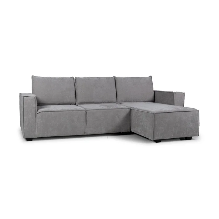 Rinconera Urban - Tela Microfibra - Chaise derecho - 12074 (Ceniza) en Gris - Sillones y sofás, Uruguay | NYR