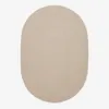 Alfombra ovalada beige Rodhe 100% PET 160 x 230 cm en Beige - Textiles, Uruguay | Kavehome, vista 1 de 5