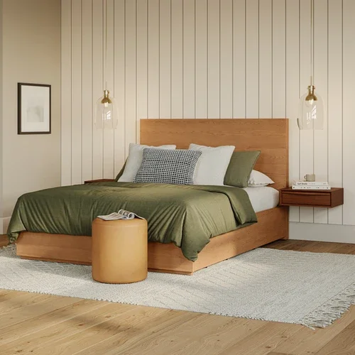 Cama Promelia en Madera natural - Mesas de luz, Uruguay | Decoquadra, vista 4