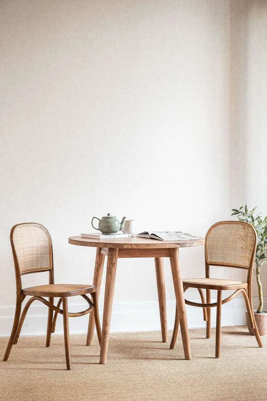 MESA COMEDOR NORDICA - OLMO NATURAL - 0.90 MTS en Madera natural - Mesas de comedor, Uruguay | La Iberica, vista 5