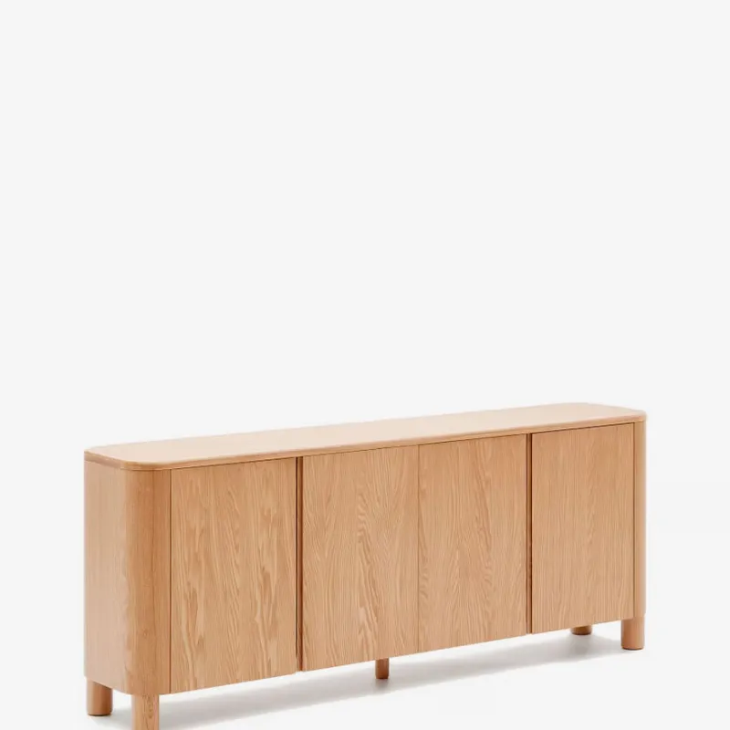 Aparador Salaya de madera contrachapada de fresno FSC 100% 200 x 40 cm en Madera natural - Aparadores y recibidores, Uruguay | Kavehome