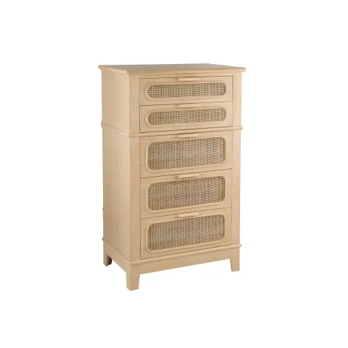 APARADOR C/RATAN 73.5x46x117CM NATURAL en Madera natural - Aparadores y recibidores, Uruguay | Koz