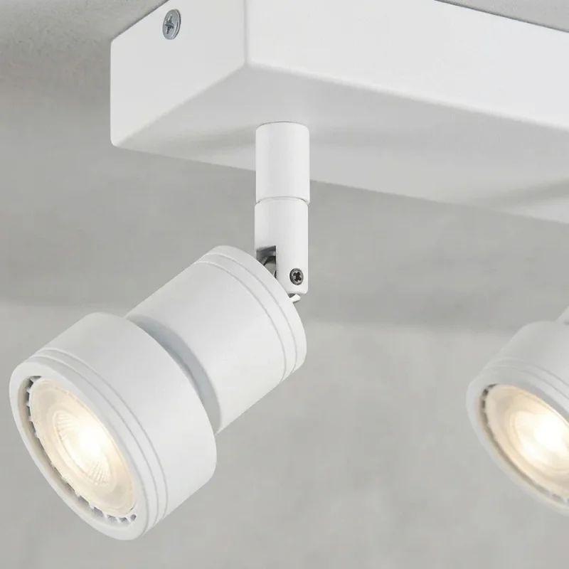 Lámpara Niza Doble Orientable Blanca en Blanco - Lámparas colgantes, Uruguay | Serlux, vista 5