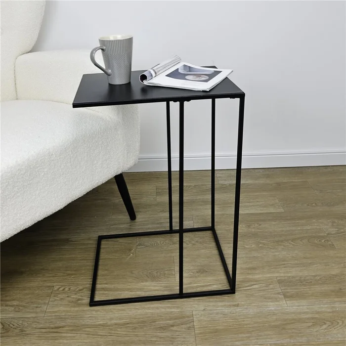 MESA AUXILIAR 40X30X58CM METAL NEGRO en Negro - Mesas de comedor, Uruguay | Decohogar