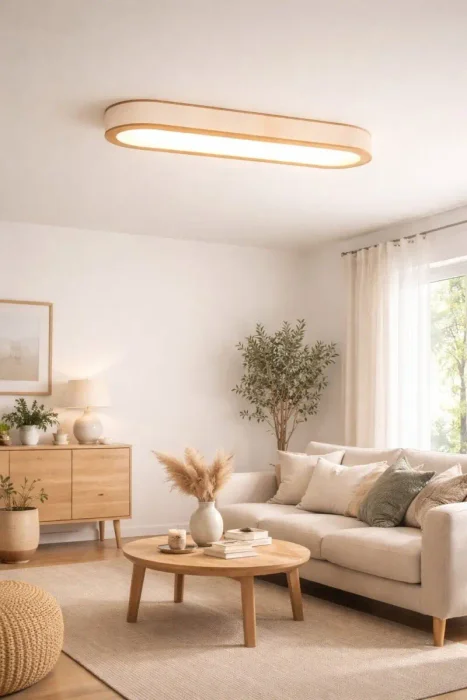 Plafon eliptico en Madera natural - Lámparas colgantes, Uruguay | FMB