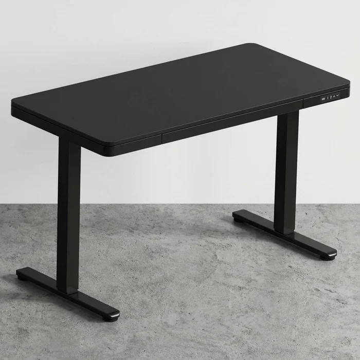 Escritorio Regulable Metal-y-mdf Negro Ascend en Negro - Escritorios y sillas de escritorio, Uruguay | Divino